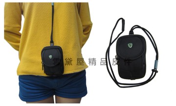 ~雪黛屋~SUMDEX 相機包腰包萬用分類包超小容量進口彈道防水尼龍布材質可掛脖防撞設計S221