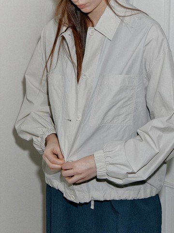 Wind String Lightweight Casual Jacket [Light Brown]