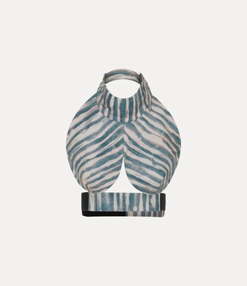 Vivienne Westwood Boob Top Printed Oxford Shirt Painted-stripes 42 Women