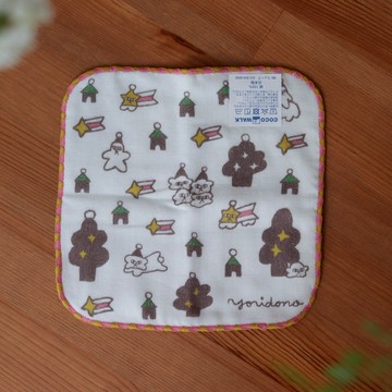 【Yourtableware】CocoWalk x yoridono聯名 white night 純棉 兒童手帕 方巾