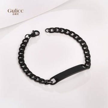Gulicc 歐美 NK 男士 鈦鋼 灣牌 手鍊(首飾 飾品 手鍊 手環 韓國 生日禮物 雙11 聖誕節)