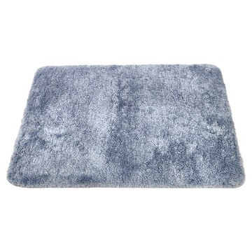 葉子小舖 吸水絨毛地墊 加厚長毛絨 超細纖維+TPE防滑底 深海藍  80 x 50cm