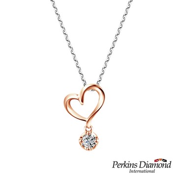 PERKINS 伯金仕 - infinity系列 14K玫瑰金鑽石項鍊