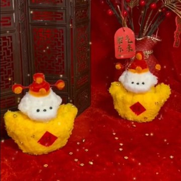 臺灣/🌸手工 DIY 手作 永生花 扭扭棒2026年新款扭扭棒新年小狗手工diy材料包桌面擺件禮物送朋友女友