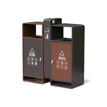 戶外垃圾桶不銹鋼室外景區公園庭院分類垃圾箱市政街道環衛果皮箱[DD080109]