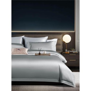 進口140支埃及長絨棉四件套高檔全棉純棉簡約七星級酒店床品簡約