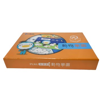 PUKU 藍色企鵝 桌遊學習卡 20張  動物樂園 多色  1盒