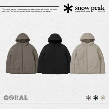 SNOW PEAK 25FW LAND HOOD LIGHT Down Jacket LAND 輕量防水連帽羽絨外套 金泰亨同款