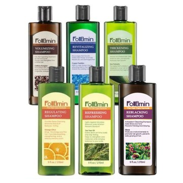 Follimin髮利明 洗髮精(咖啡因/藍銅/鋸棕櫚/柑橘/茶樹/紫丁香) 270ml