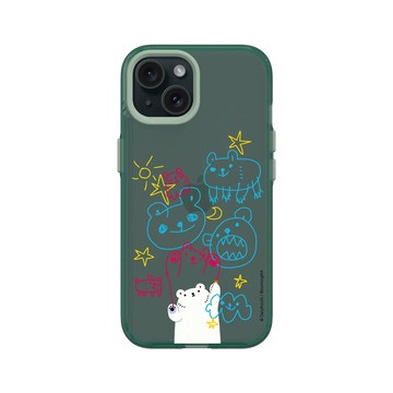 iPhone 15 Clear 憂墨綠 - 白白日記 Darylhochi - 亂畫一通