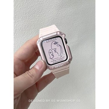 新款S9運動二合一iwatch表帶s11小眾8適用applewatch蘋果高級感男