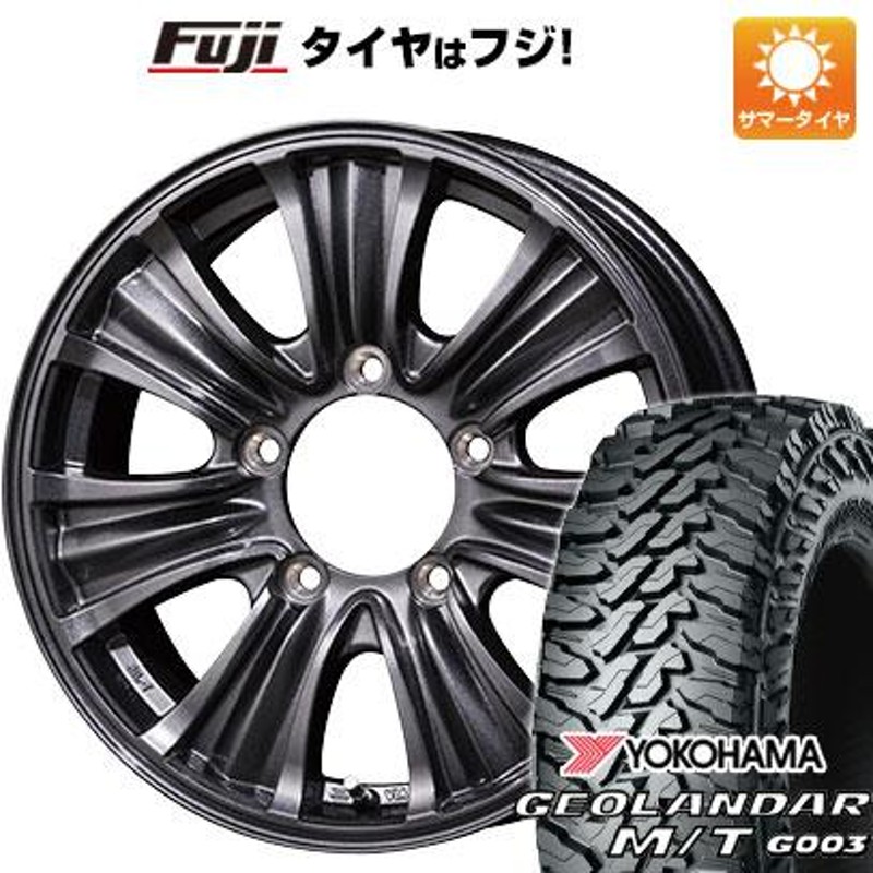 新品】ジムニー 夏タイヤ ホイール4本セット 175/80R16 ヨコハマ ジオランダー M/T G003 トピー バザルト-X タイプ2 16インチ  | LINEショッピング