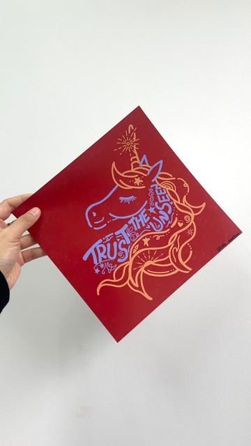 新春療癒方塊春聯 : Trust the Unseen