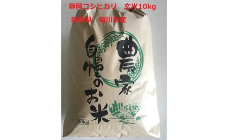 静岡コシヒカリ 玄米 10kg　菊川市産