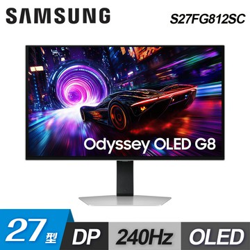 【SAMSUNG 三星】S27FG812SC 27吋 Odyssey OLED 平面電競顯示器【三井3C】