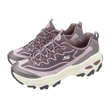 [ACS] Skechers 休閒鞋 D Lite Max 女鞋 紫 米白 機能 復古 厚底 老爹鞋 180399DKMV