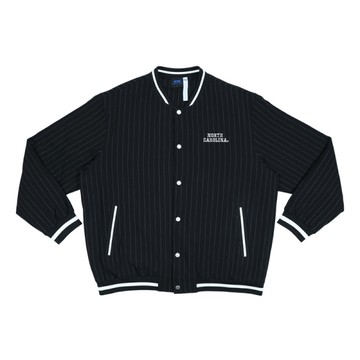 NCAA NORTH CAROLINA 鋪棉條紋外套 黑色 中性款 75551440 20 noH82