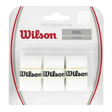 Wilson PRO OVERGRIP 握把皮 3件組  白色  100g  1組