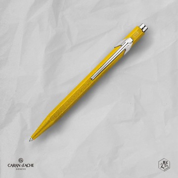 客製化刻字【CARAN D’ACHE 卡達】849 COLORMAT-X 原子筆, 黃色(原廠正貨)