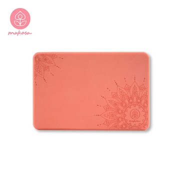 【Mukasa】EVA瑜珈磚 - 橘底/曼陀羅 (圓角) - MUK-23424 - 兩入組