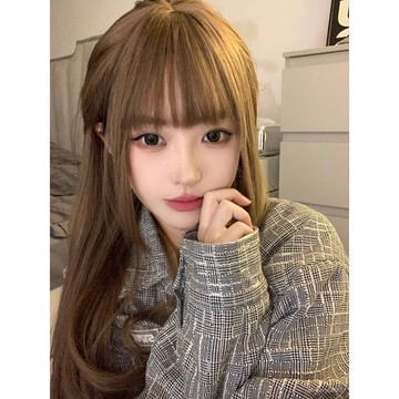 髮飾館🥇假髮女長髮全頭套女一刀切假髮直髮長髮棕色日常假髮自然 逼真 造型裝扮 修飾臉型 新款 增加髮量