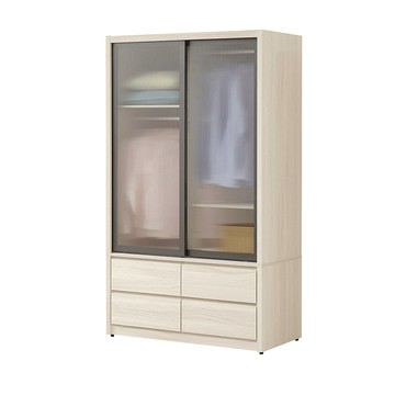 obis 潔妮詩4*7尺雙吊(推門)衣櫃(鋁框