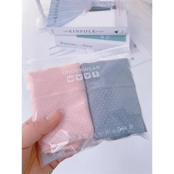 出口好品質女士內褲中腰波點純棉包臀內褲不勒肚子舒適推薦款K255