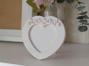 相框 心形白色小相框 結婚禮物 迷你相框