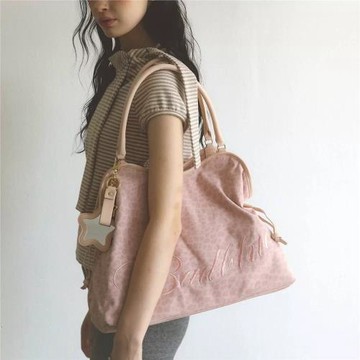 韓式五角星鏡子刺繡豹紋波點大容量手提包腋下包單肩托特包