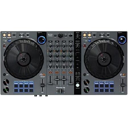 パイオニア DJ DDJ-FLX6 4デッキ Rekordbox and Serato DJ コントローラー グラファイト