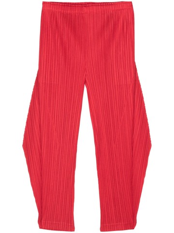 Pleats Please Issey Miyake - plissé tapered trousers - women - Polyester - 3