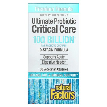 Natural Factors, Ultimate 益生菌，額外護理，1000 億 CFU，30 粒素食膠囊
