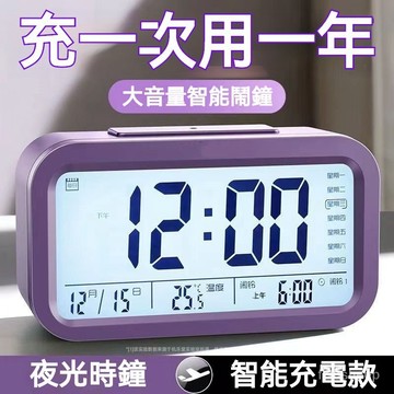 ⚡智能鬧鐘 大聲鬧鐘 強力叫醒 LED鬧鐘 電子鐘 時鐘 夜光鬧鐘 電子時鐘 鏡面鬧鐘 鬧鐘 床頭鬧鐘