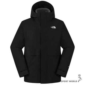 The North Face 北面 三合一連帽外套 男裝 抓絨內裡 防水 黑【運動世界】NF0A89YXW9O