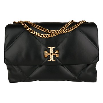 TORY BURCH- Kira 絎縫菱形紋鍊帶單肩/斜背包(黑)