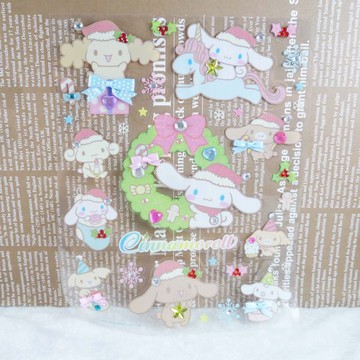 【震撼精品百貨】大耳狗 Cinnamoroll 貼紙 耶誕【共1款】 震撼日式精品百貨