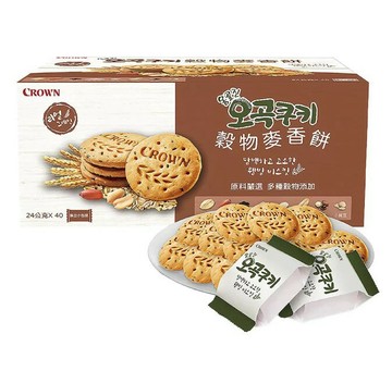 【現貨】Crown 穀物麥香餅 24公克 X 40入