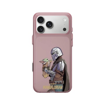 iPhone 17 Pro Max Clear (相機按鈕) 晶醺玫 - Star Wars - The Mandalorian - 曼達洛人 - 曼多抱著古古
