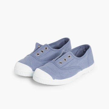 Pisamonas 洞洞帆布鞋-藍色 - 22