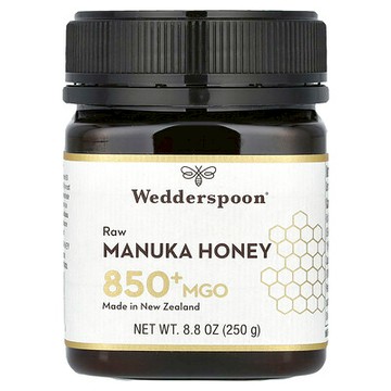Wedderspoon, 未加工麥盧卡蜂蜜，MGO 850+，8.8 盎司（250 克）