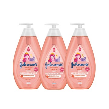 JOHNSONS 嬰兒 蜜桃水嫩沐浴露750mlx3