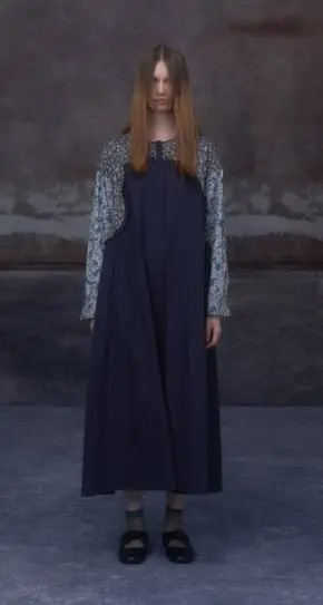 Viga Wang 拼貼花布A字長洋裝