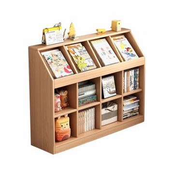 實木書架 置物架長126cm寬30cm高91cm 落地書櫃 矮櫃 邊櫃 收納櫃 墻邊櫃