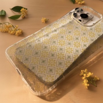 秋光金桂 透彩花磚系列 防摔手機殼 CSBT07
