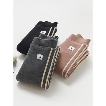 女童加絨加厚褲子秋冬外穿寶寶休閑褲一體絨保暖褲純棉兒童打底褲