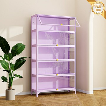 【防塵展示】鋼製書櫃 痛櫃 展示櫃 書架 儲物櫃 收納櫃 玻璃門 鐵皮櫃 多層置物 落地式 手辦模型收藏專用