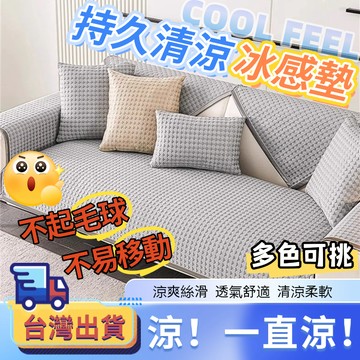 【全站最低 熱銷中】防滑涼感沙發墊 涼感沙發墊 冰絲沙發墊 沙發墊 沙發毯 沙發蓋布 親膚透氣沙發坐墊沙發套罩 可機洗
