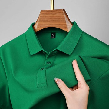 【新款熱賣】正品高品質夏天短袖T恤男士翻領純色凈版t恤商務休閑薄款polo衫男
