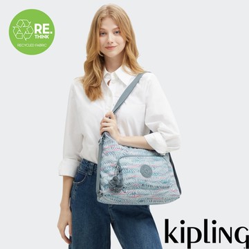 Kipling 棕櫚印花肩背後背兩用包-YENNA