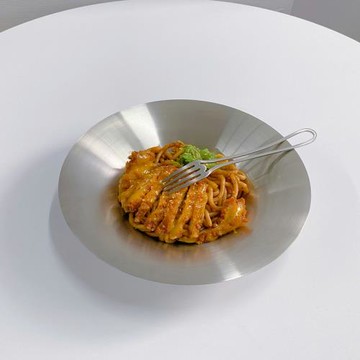 工業風啞光不銹鋼碗盤